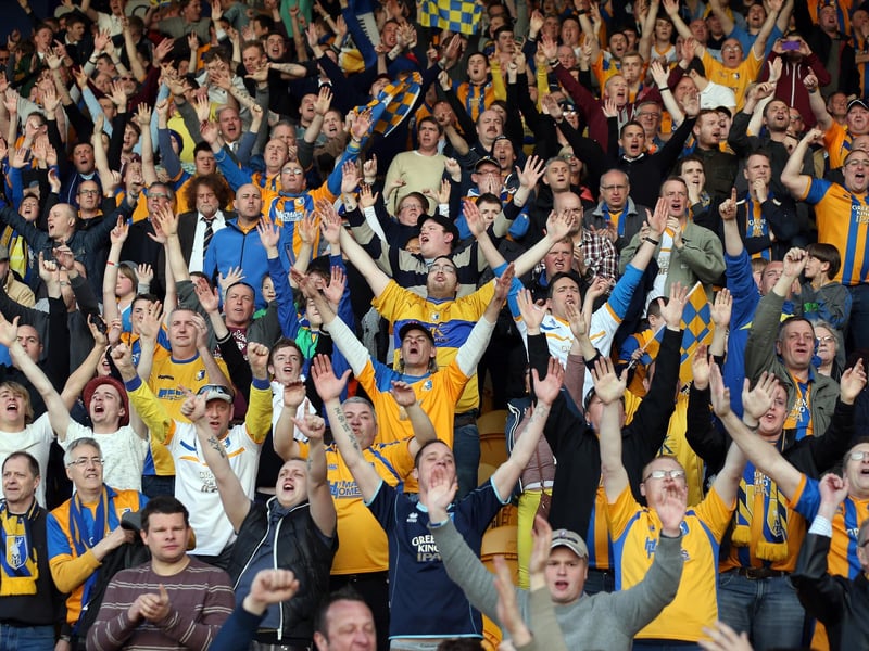 The long wait is finally over as Mansfield Town's fans celebrate promotion back to the Football League.