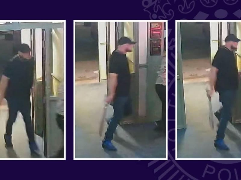 Police are appealing for help to identify a man who wielded a machete in a busy pub.
Officers were called to The Pelican, in Bracebridge Drive, Bilborough, at around 9.10pm on March 5, when the man walked in and brandished the weapon.
Anyone with information is asked to call 101, quoting incident number 645 of March 5.