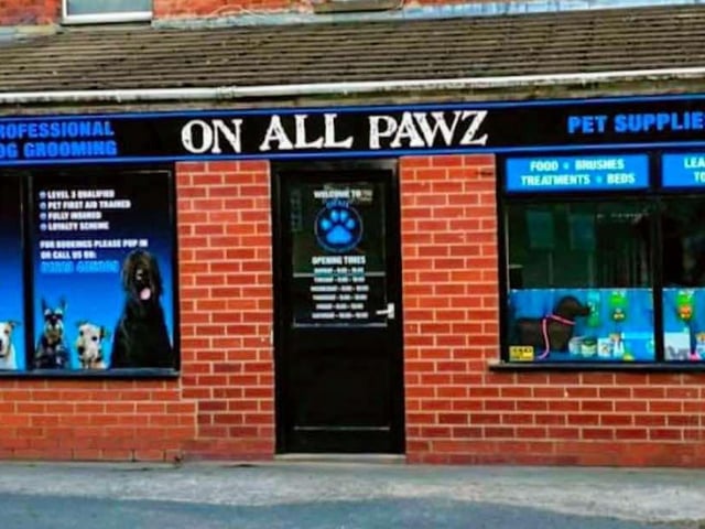 On All Pawz is situated in the heart of Mansfield Woodhouse on Portland Street and has a 4.9 rating on Google reviews.