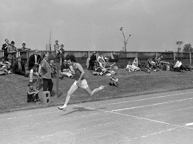 A meeting of Sutton Harriers Meeting in 1970.