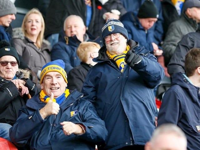 Stags fans made the long trip to Newport where they saw their side pegged back to a late draw.