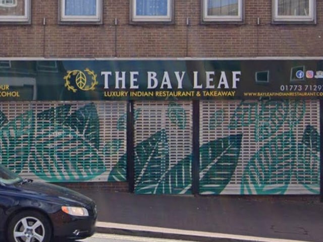 The Bay Leaf, on Market Place, Heanor, is rated 4.4 on Google Reviews