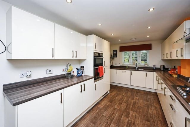 A second look at the kitchen diner, which boasts all the appliances, worktop space and storage units that you need.