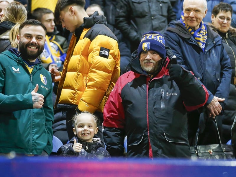 Mansfield Town fans watched a stunning win for Stags.