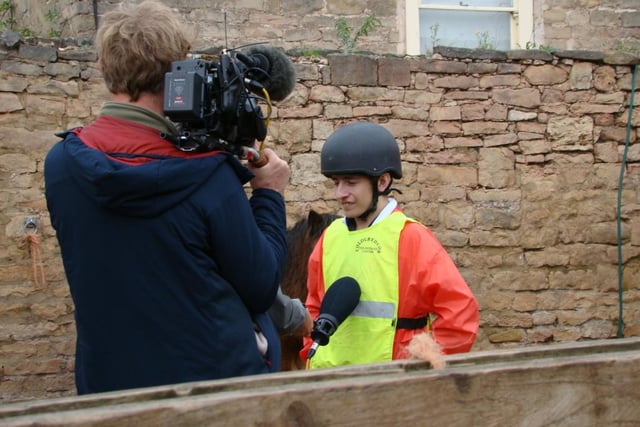 Some of the students were interviewed by a BBC East Midlands Today camera crew