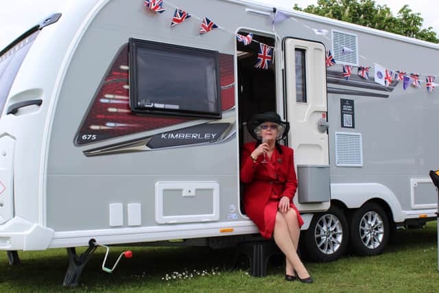 'The Queen' was spotted camping at Swingate Farm.