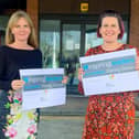 Claire Lindsay, headteacher of Beeston Fields Primary and Nursey School, with fellow headteacher, Kaye McGuire of Leamington Primary and Nursery Academy in Sutton, both Flying High Partnership schools,