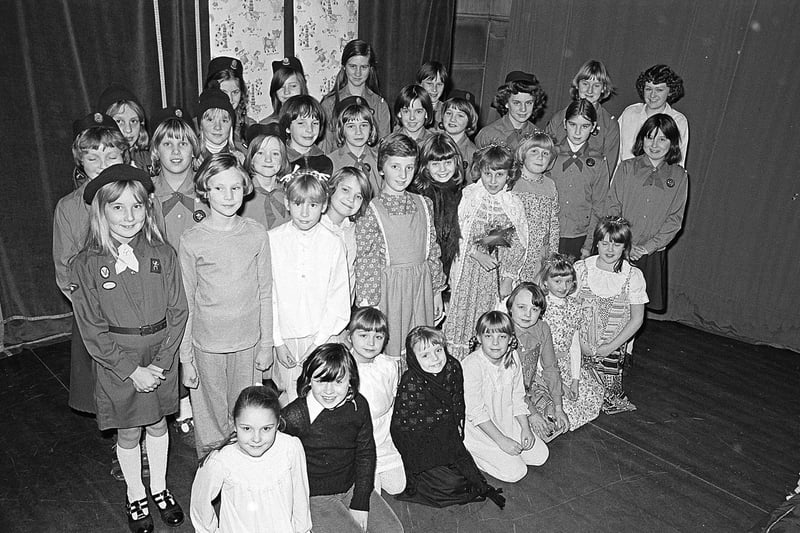 A Mansfield Brownies party in 1980.