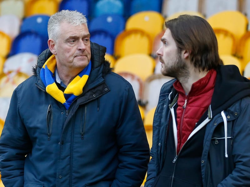 Mansfield Town fans ahead of the 3-2 win over Hartlepool United.