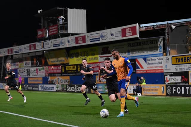 Mansfield Town in Papa Johns Trophy action against Newcastle United U21s last season.