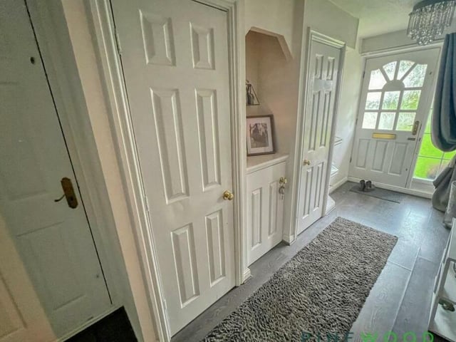 On stepping through the front door of the £285,000-plus Kirkby home, you are greeted by this spacious entrance hall, with laminate flooring and some useful storage space. There is access here to all the ground-floor rooms, as well as the integral garage.
