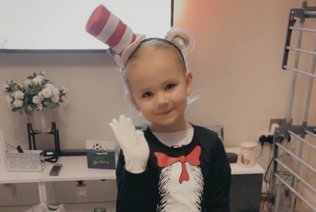 Tilly-Grace aged 5 from Rainworth as Cat in The Hat