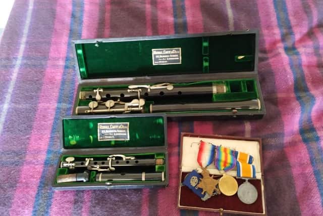 Antique instruments are among the items that were stolen.