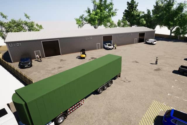 An artist's impression of what Wheatley's Business Park will look like