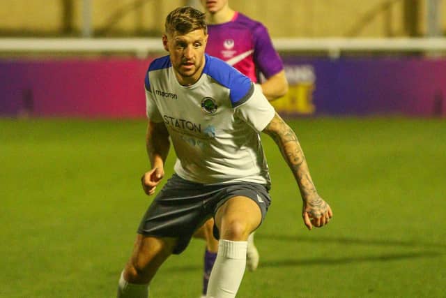 Brad Wells trying to inspire Sherwood on Saturday. Picture by Dave Porter.