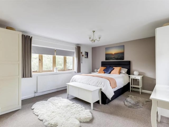 One of three double bedrooms in the spacious property.