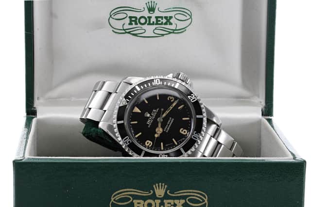 A close up of the watch.