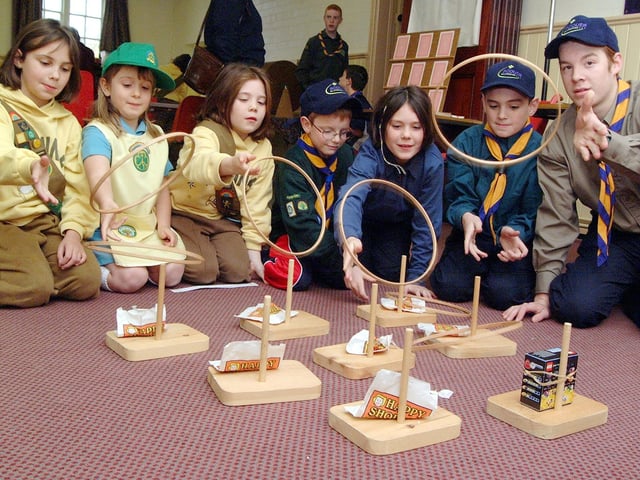 Edwinstowe Guides and Scouts held a Children in Need fundraiser twenty years ago - can you spot any familiar faces?