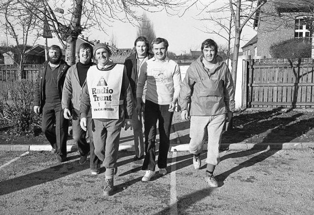 Another from the sponsored walk in 1979 as walkers return to the welfare.
Did you take part?