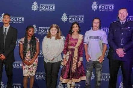 The achievements of inspirational young people from Nottinghamshire have been celebrated at a prestigious police awards ceremony.