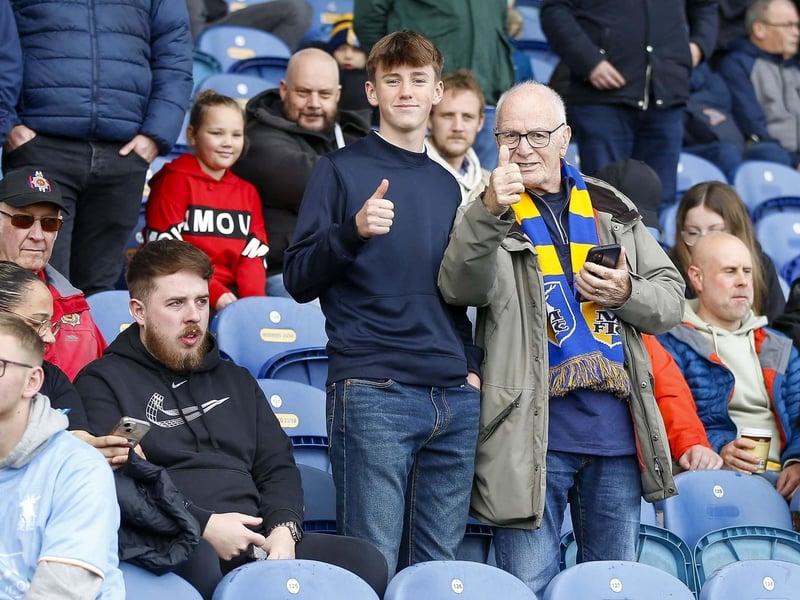 Mansfield Town fans enjoy another League Two victory.