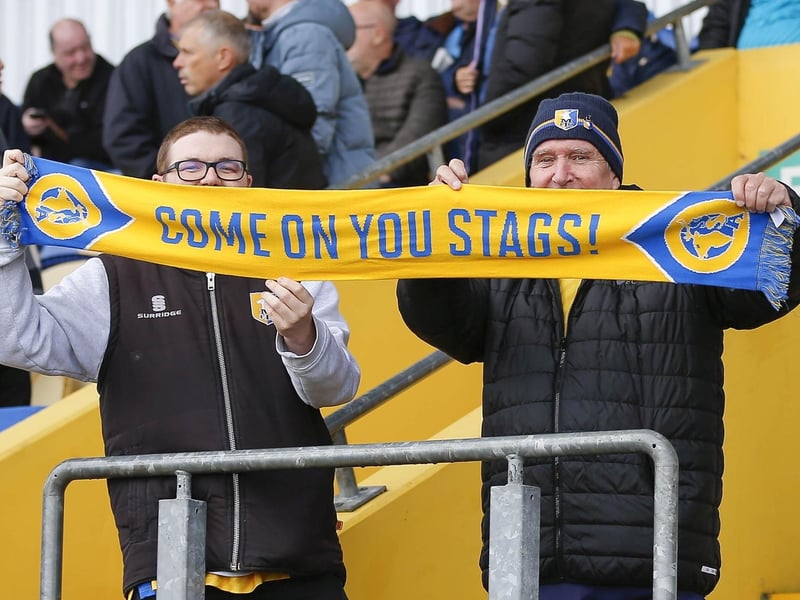 Mansfield Town fans enjoy another League Two victory.