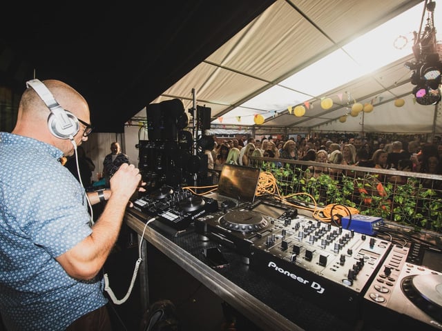 The DJ on the decks