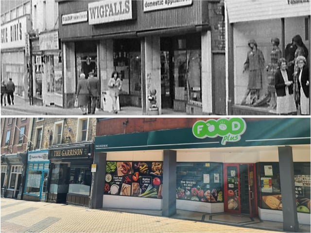 The shops and bars on Leeming Street have changed a huge amount in the past 50 years