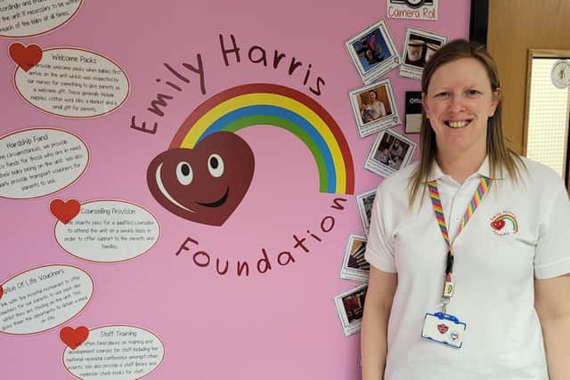 Clare Harris, who runs the Emily Harris Foundation, has been shortlisted for raising more than £250,000 for the Neonatal Unit at King’s Mill Hospital since 2008.