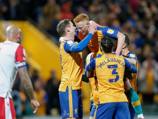 Mansfield Town see off Stevenage on Tuesday night to set up a huge last two games of the season.