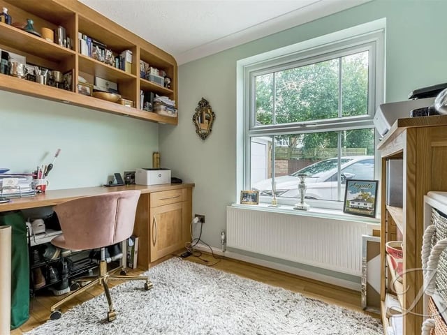 The property boasts a home office for those who need to work from home.