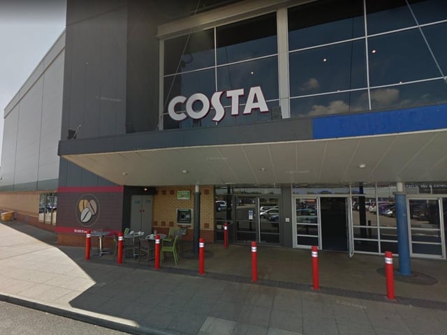 The Costa Coffee at the Odeon cinema, Mansfield Leisure Park, was given a top, five rating on March 21.