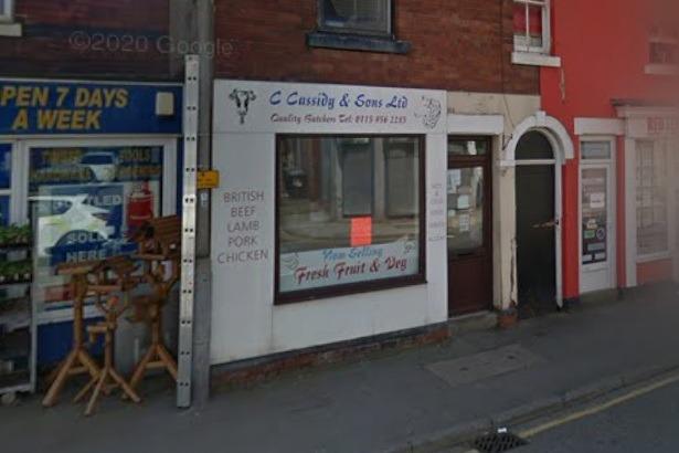 C Cassidy and Sons Ltd, 81 Watnall Rd., Hucknall, Nottingham NG15 7NL: In business for over 30 years, they offer a wide range of locally sourced meat and homemade products, including pies and ready-to-cook meals. The business is highly rated by customers for its quality produce and friendly service. Customers gave it 4.8 stars out of 89 reviews on Google.