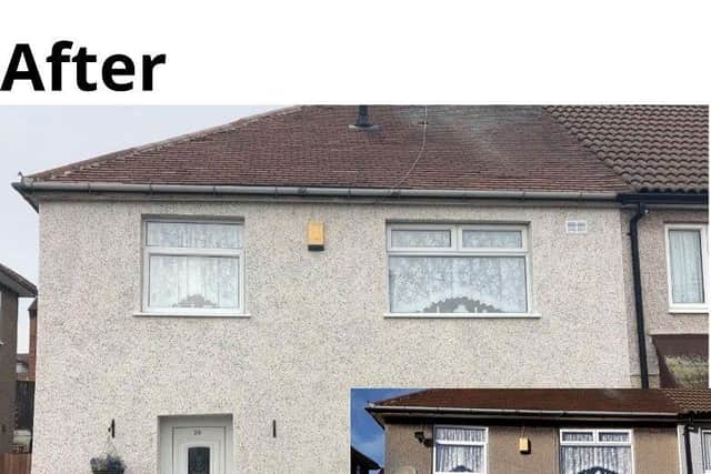 External insulation, before and after