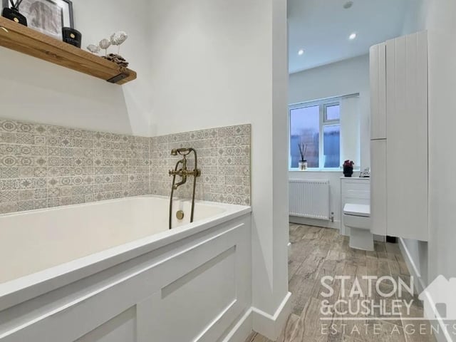 Beautifully designed with premium fixtures and a luxurious finish, this spa-inspired bathroom provides the perfect place to relax and unwind.