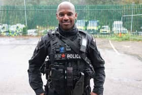 Sergeant Nathan Robinson is speaking about his career as part of Black History Month
