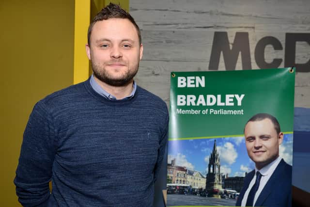 Ben Bradley, who became Mansfield's first Conservative MP thanks, in part, to the votes of former miners and people from ex-mining families.