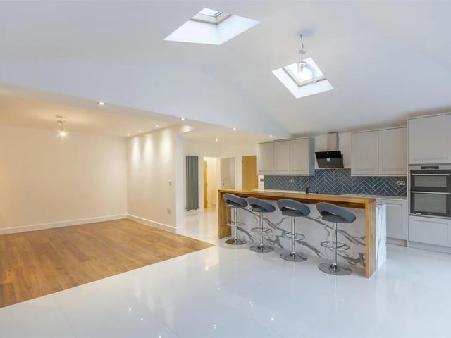 The open plan kitchen/diner is the heart of the home