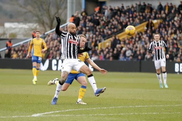 Action during the Sky Bet League 2 match against Notts County FC at the One Call Stadium, 03 Feb 2024, Photo credit Chris & Jeanette Holloway / The Bigger Picture.media