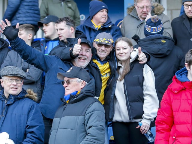 Mansfield Town fans watched their side beaten at home in the league for the first time this season.