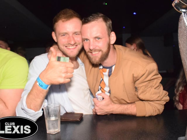 Grabbing some drinks at the bar