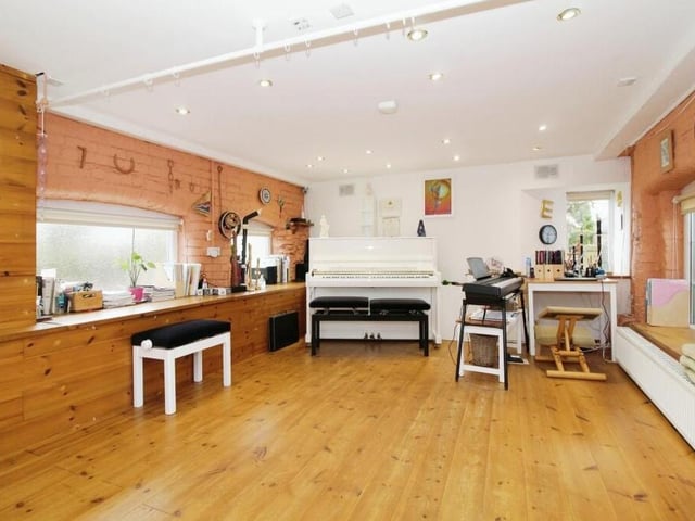 Completing the ground floor of the £575,000-plus Annesley Woodhouse property is this spacious studio, which could be put to multiple uses.