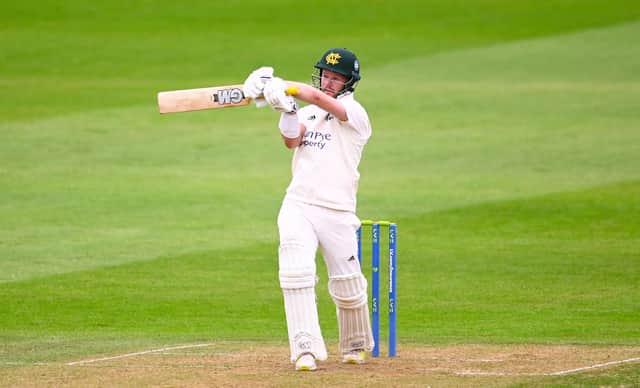 Ben Duckett hit a half century as Notts were dismissed for 272. (Photo by Harry Trump/Getty Images)