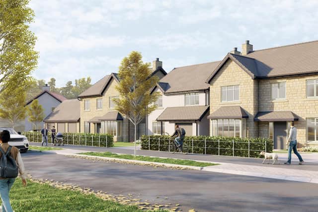 An artist's impression of how streets and housing in the new Top Wighay development will look. Photo: Pegasus Group