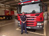 Sam Mills, Station manager at Ashfield Fire Station, began life as an on-call firefighter.