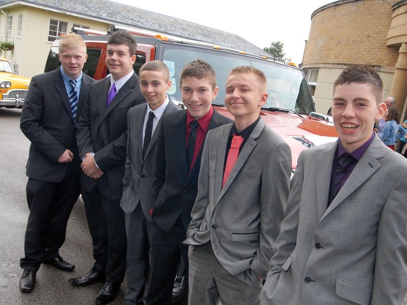 Selston Arts and Community College Prom at Eastwood Hall. Pictured: Steven Marriott, Jordan Alvey, Jake Roulston, Jago Hoggard, Jack Lightly and Ashley King.
