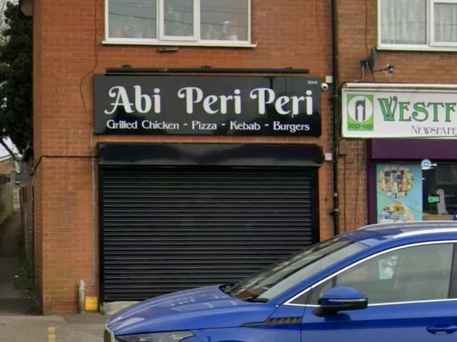 Abi Peri Peri on Westfield Lane, Mansfield, was given a three out of five rating at its last inspection on January 11, 2024.