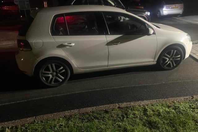 This car failed to stop for Nottinghamshire Police traffic officers in the Clipstone area.