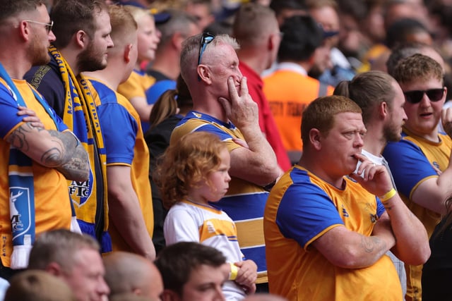 Fans look on as Stags fall to defeat at Wembley.