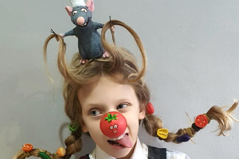 Kerry's daughter did 'crazy hair' for Red Nose Day.